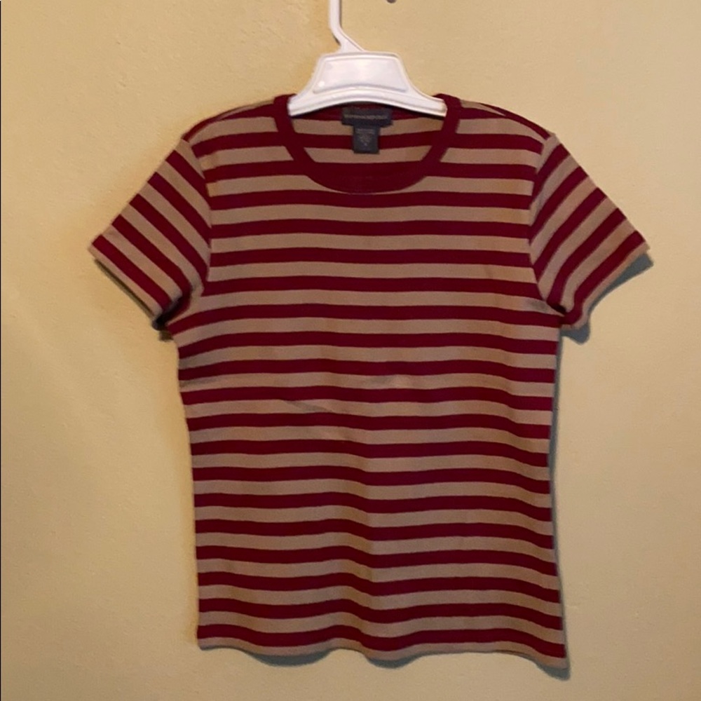 Banana Republic women’s small red striped shirt